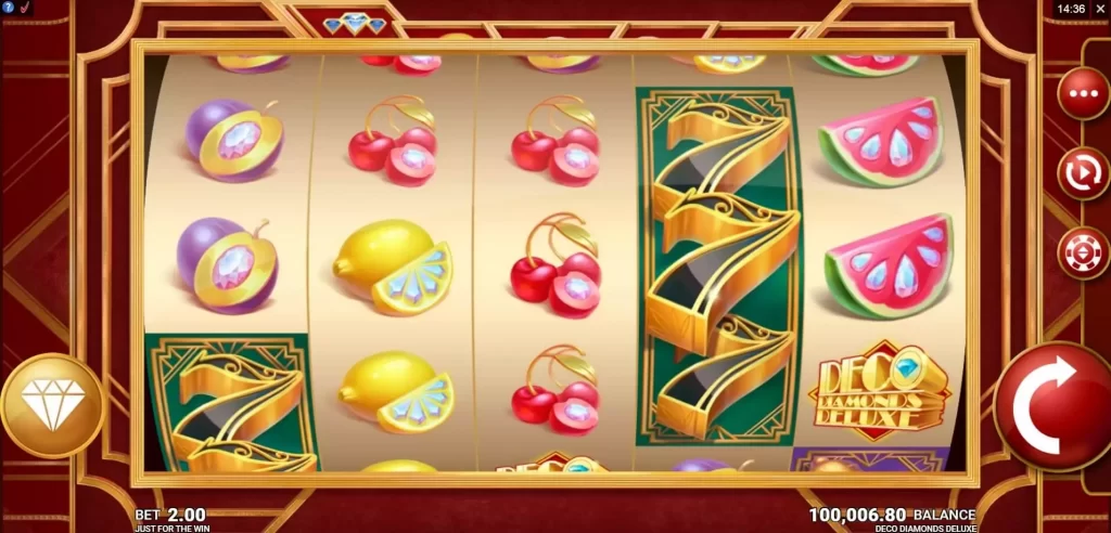 deco diamonds deluxe slot